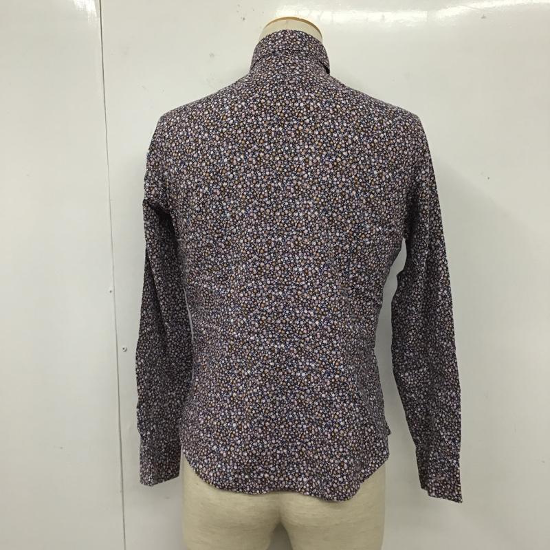 ピーエスポールスミス PS Paul Smith シャツ、ブラウス 長袖 PP-DC-85651 S 花柄 紺 / ネイビー /  メンズ USED 古着 中古 10105495