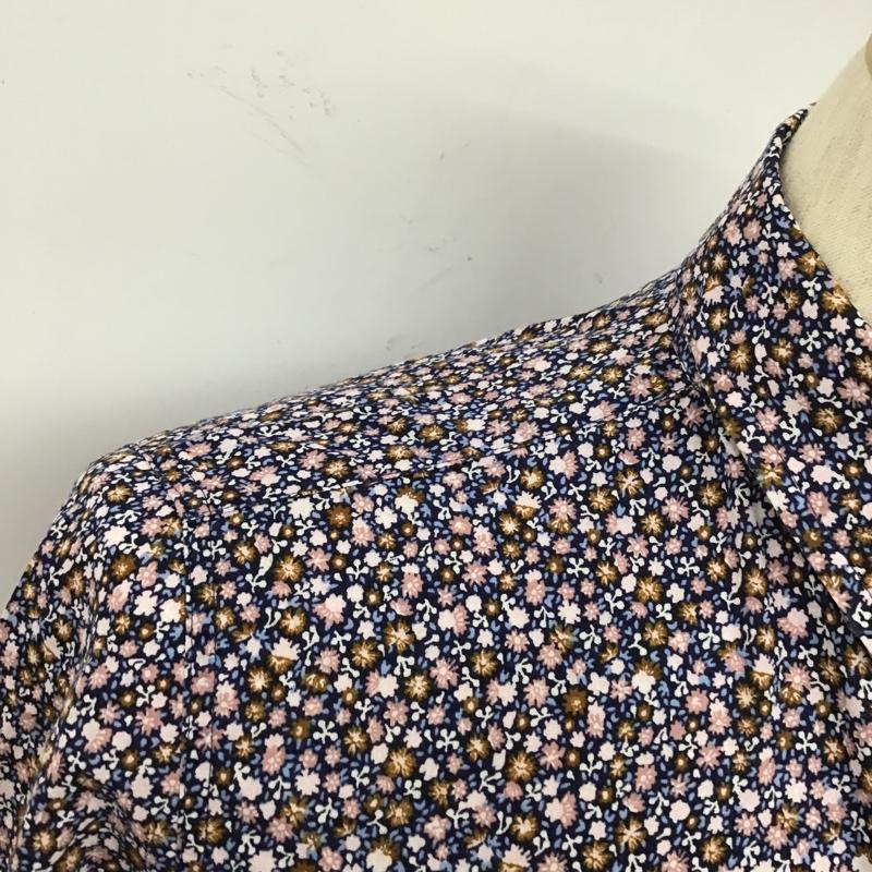 ピーエスポールスミス PS Paul Smith シャツ、ブラウス 長袖 PP-DC-85651 S 花柄 紺 / ネイビー /  メンズ USED 古着 中古 10105495