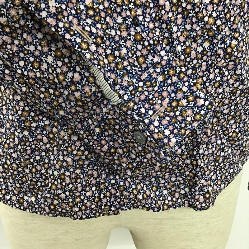 ピーエスポールスミス PS Paul Smith シャツ、ブラウス 長袖 PP-DC-85651 S 花柄 紺 / ネイビー /  メンズ USED 古着 中古 10105495