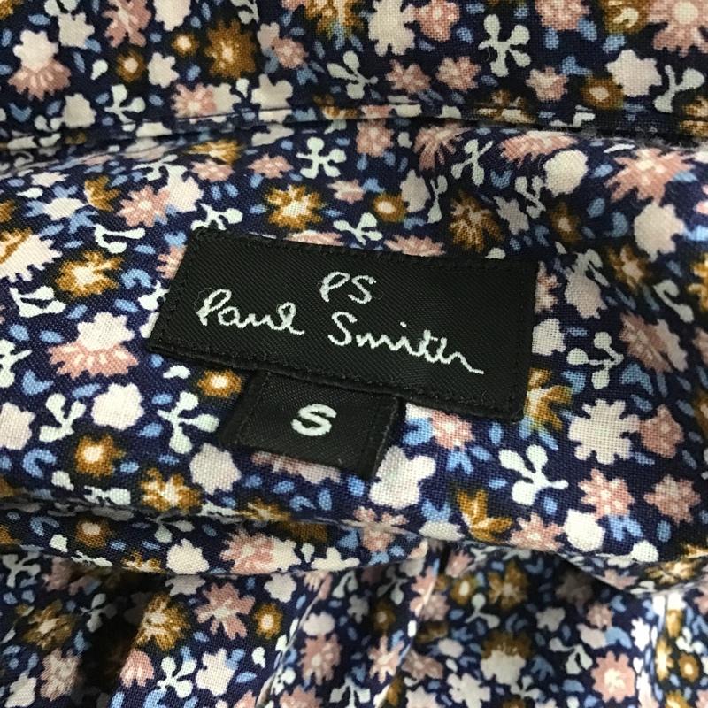 ピーエスポールスミス PS Paul Smith シャツ、ブラウス 長袖 PP-DC-85651 S 花柄 紺 / ネイビー /  メンズ USED 古着 中古 10105495