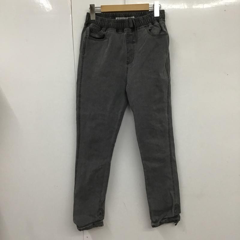 ニコアンド niko and... パンツ デニム、ジーンズ S221DL04CT イージーパンツ ストレッチ M 無地 灰 / グレー /  レディース USED 古着 中古 10105500