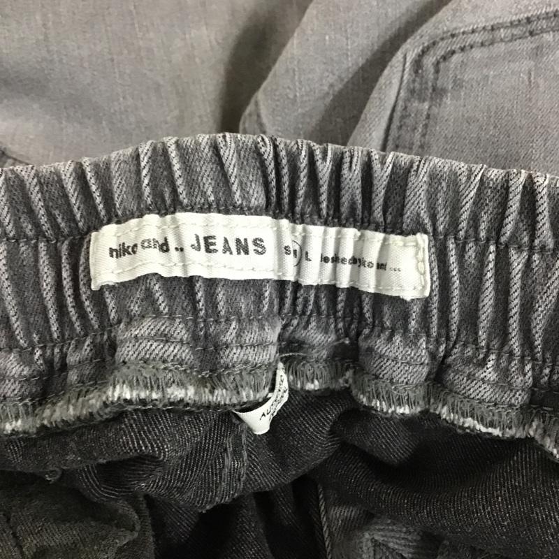 ニコアンド niko and... パンツ デニム、ジーンズ S221DL04CT イージーパンツ ストレッチ M 無地 灰 / グレー /  レディース USED 古着 中古 10105500