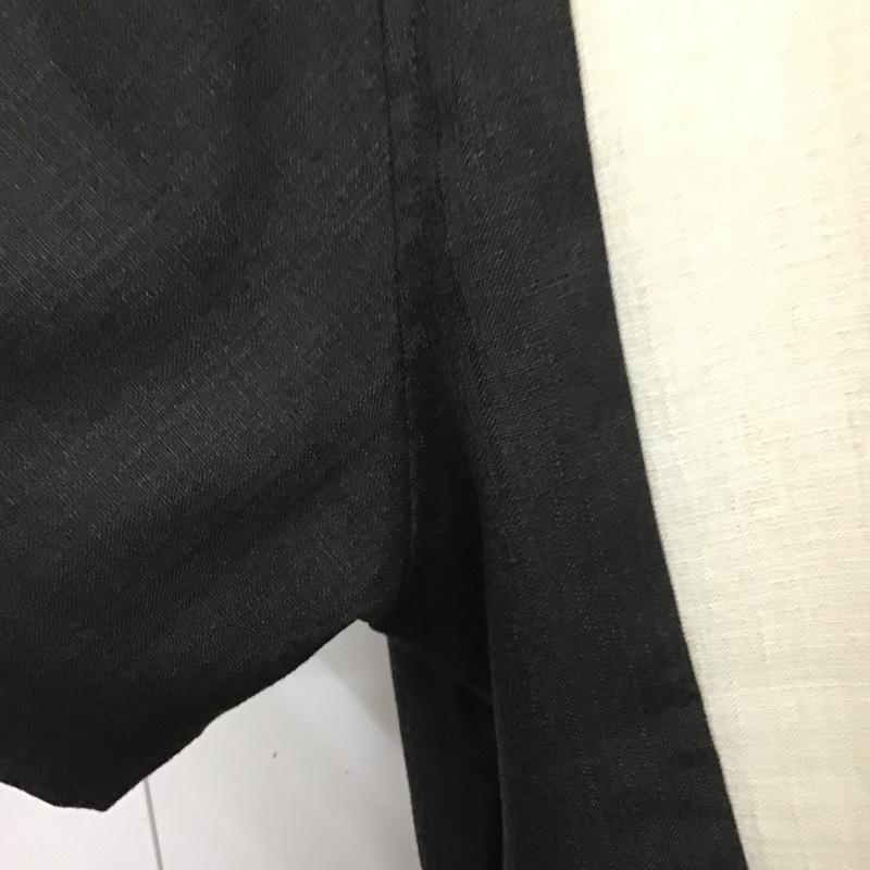 古着 USED シャツ、ブラウス 半袖 オープンカラーシャツ 開襟 無地 黒 / ブラック / X アイボリー / アイボリー /  メンズ USED 古着 中古 10105508