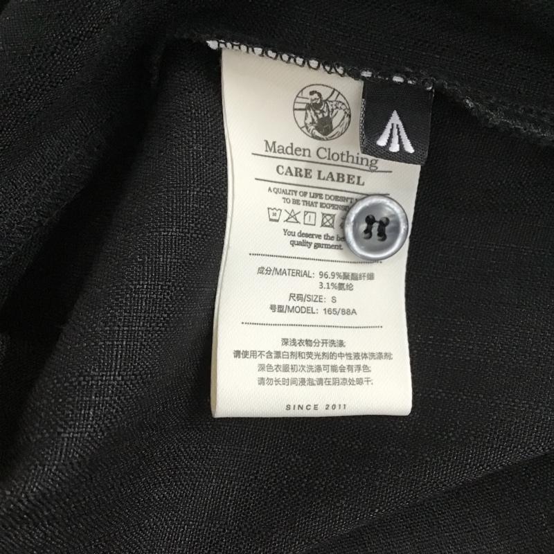 古着 USED シャツ、ブラウス 半袖 オープンカラーシャツ 開襟 無地 黒 / ブラック / X アイボリー / アイボリー /  メンズ USED 古着 中古 10105508