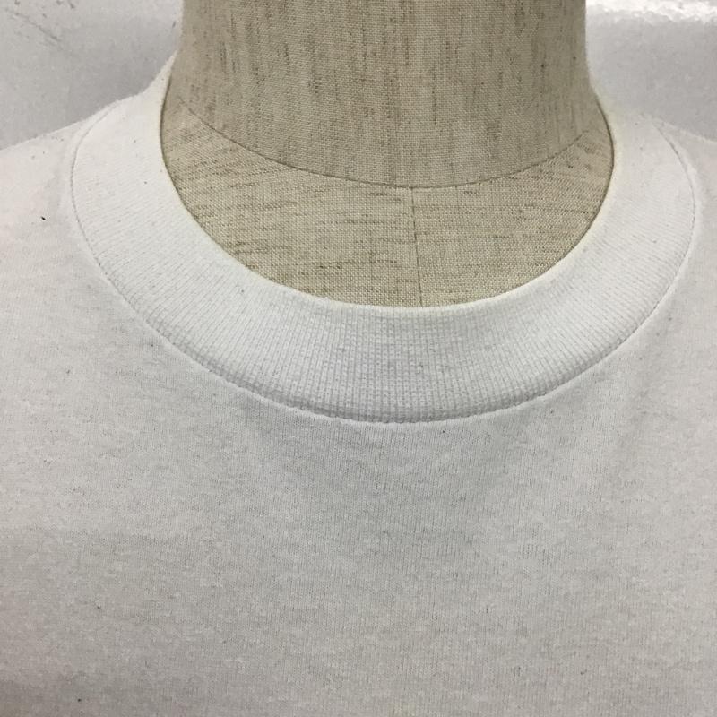 テンダーロイン TENDERLOIN Tシャツ 半袖 クルーネック ドクロ スカル プリント PRO CLUB L ロゴ、文字 白 / ホワイト / X カーキ / カーキ /  メンズ USED 古着 中古 10105512