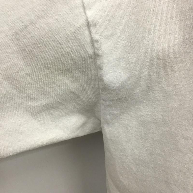 テンダーロイン TENDERLOIN Tシャツ 半袖 クルーネック ドクロ スカル プリント PRO CLUB L ロゴ、文字 白 / ホワイト / X カーキ / カーキ /  メンズ USED 古着 中古 10105512