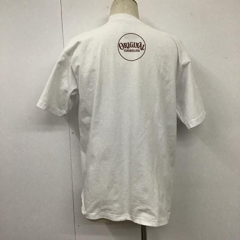 テンダーロイン TENDERLOIN Tシャツ 半袖 クルーネック キリスト プリント PRO CLUB L ロゴ、文字 白 / ホワイト /  メンズ USED 古着 中古 10105513