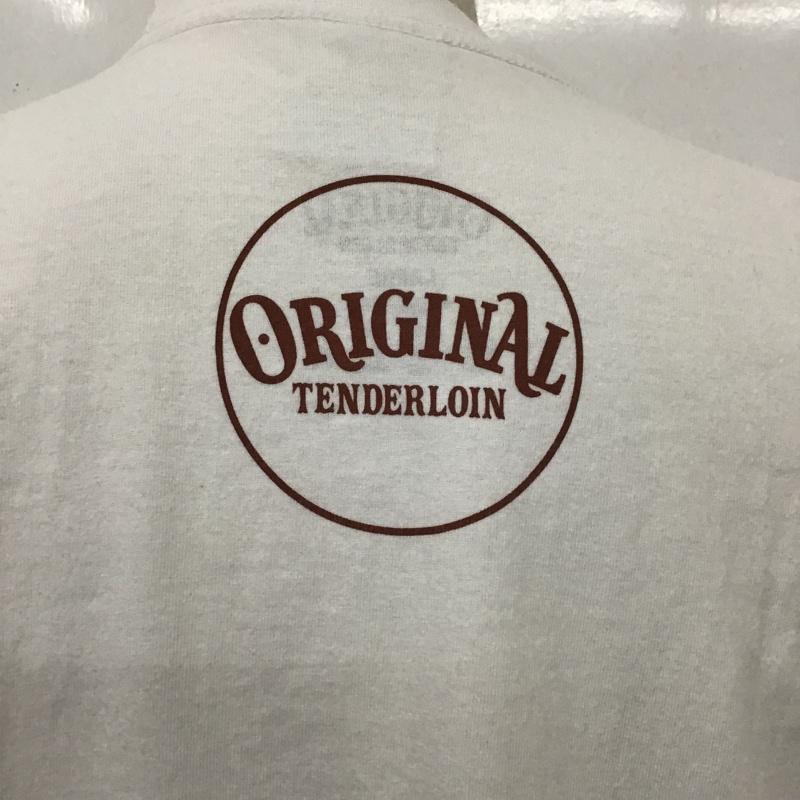 テンダーロイン TENDERLOIN Tシャツ 半袖 クルーネック キリスト プリント PRO CLUB L ロゴ、文字 白 / ホワイト /  メンズ USED 古着 中古 10105513