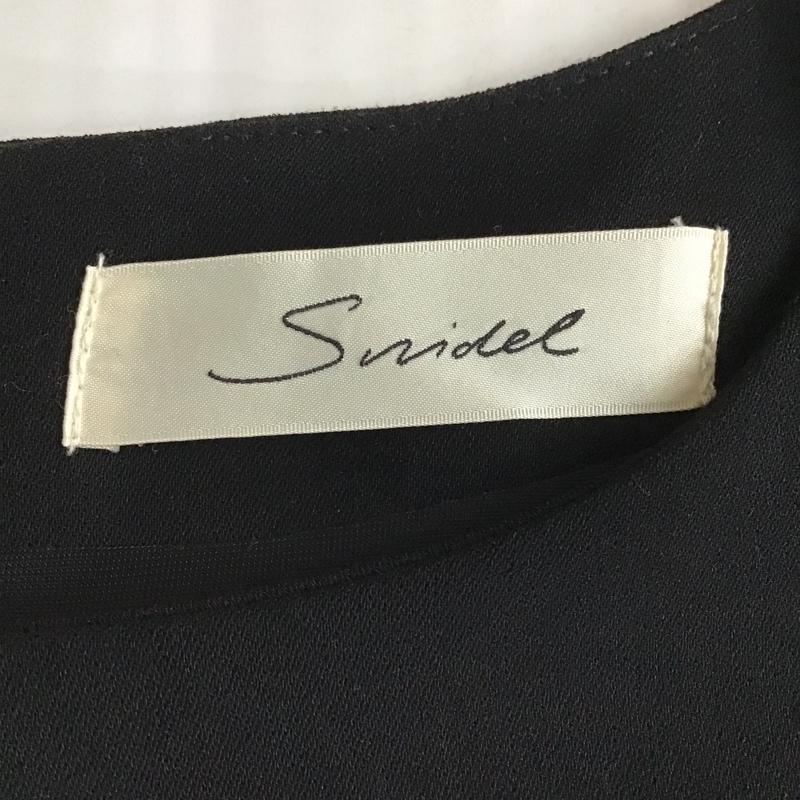 スナイデル SNIDEL ワンピース ミニスカート SWFO144110 七分袖 レディライクOP 1 無地 黒 / ブラック /  レディース USED 古着 中古 10105520