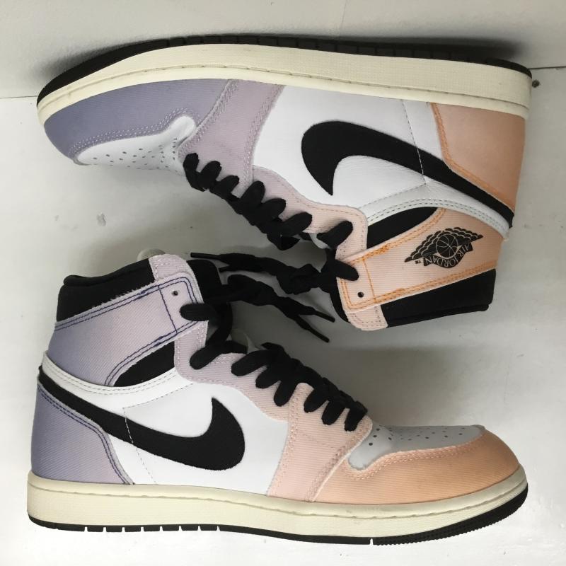 ナイキ NIKE スニーカー スニーカー AIR JORDAN 1 RETRO HI OG CRAFT エア ジョーダン 1 レトロ ハイ クラフト DX0054-805 28.0cm ロゴ、文字 マルチカラー / マルチカラー /  メンズ USED 古着 中古 10105528