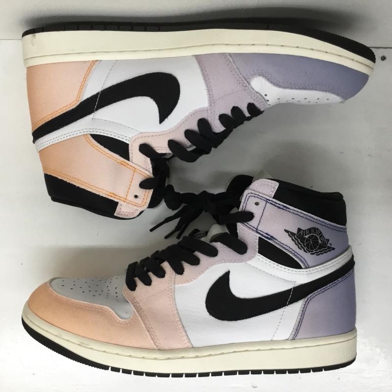 ナイキ NIKE スニーカー スニーカー AIR JORDAN 1 RETRO HI OG CRAFT エア ジョーダン 1 レトロ ハイ クラフト DX0054-805 28.0cm ロゴ、文字 マルチカラー / マルチカラー /  メンズ USED 古着 中古 10105528