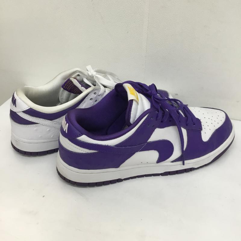 ナイキ NIKE スニーカー スニーカー WMNS DUNK LOW SE MADE YOU LOOK ウィメンズ ダンク ロー メイドユールック DJ4636-100 28.0cm ロゴ、文字 白 / ホワイト / X 紫 / パープル /  メンズ USED 古着 中古 10105529