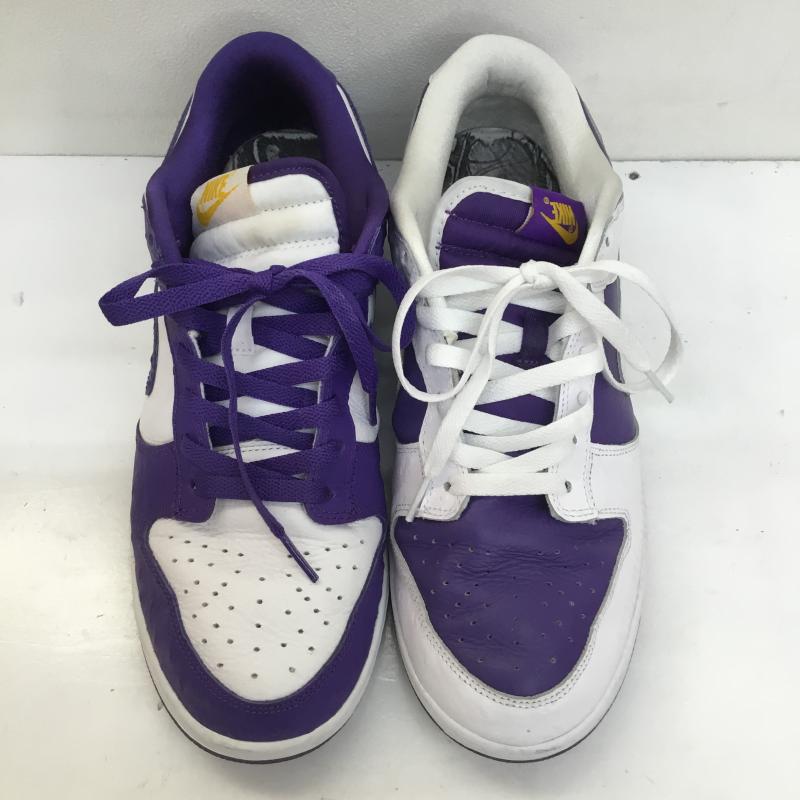 ナイキ NIKE スニーカー スニーカー WMNS DUNK LOW SE MADE YOU LOOK ウィメンズ ダンク ロー メイドユールック DJ4636-100 28.0cm ロゴ、文字 白 / ホワイト / X 紫 / パープル /  メンズ USED 古着 中古 10105529