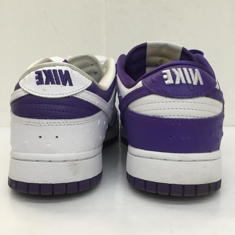 ナイキ NIKE スニーカー スニーカー WMNS DUNK LOW SE MADE YOU LOOK ウィメンズ ダンク ロー メイドユールック DJ4636-100 28.0cm ロゴ、文字 白 / ホワイト / X 紫 / パープル /  メンズ USED 古着 中古 10105529