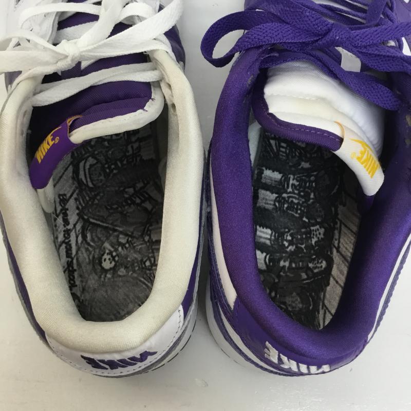 ナイキ NIKE スニーカー スニーカー WMNS DUNK LOW SE MADE YOU LOOK ウィメンズ ダンク ロー メイドユールック DJ4636-100 28.0cm ロゴ、文字 白 / ホワイト / X 紫 / パープル /  メンズ USED 古着 中古 10105529