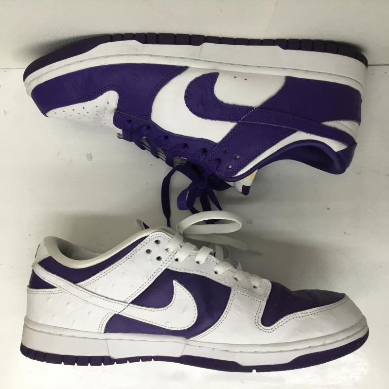 ナイキ NIKE スニーカー スニーカー WMNS DUNK LOW SE MADE YOU LOOK ウィメンズ ダンク ロー メイドユールック DJ4636-100 28.0cm ロゴ、文字 白 / ホワイト / X 紫 / パープル /  メンズ USED 古着 中古 10105529