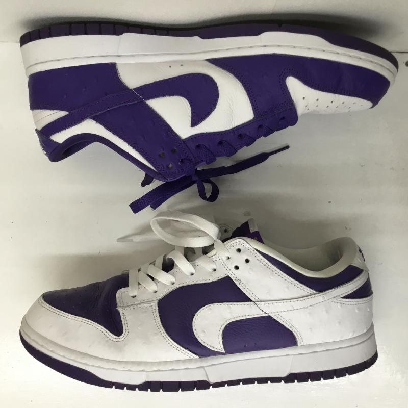 ナイキ NIKE スニーカー スニーカー WMNS DUNK LOW SE MADE YOU LOOK ウィメンズ ダンク ロー メイドユールック DJ4636-100 28.0cm ロゴ、文字 白 / ホワイト / X 紫 / パープル /  メンズ USED 古着 中古 10105529