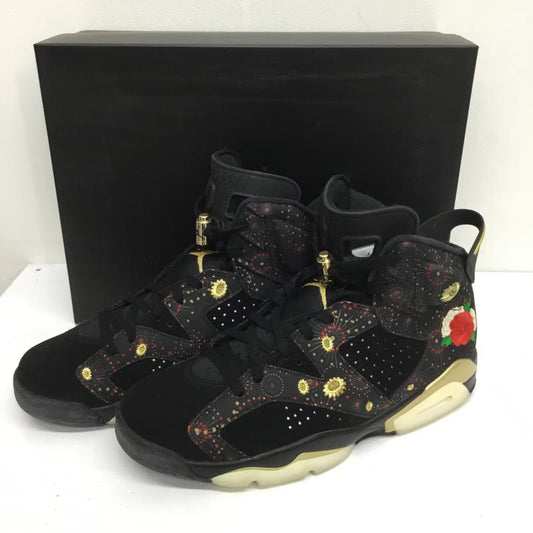 ナイキ NIKE スニーカー スニーカー AIR JORDAN 6 RETRO CHINESE NEW YEAR エアジョーダン6 AA2492-021 28.0cm 刺繍 黒 / ブラック / X 金 / ゴールド /  メンズ USED 古着 中古 10105530