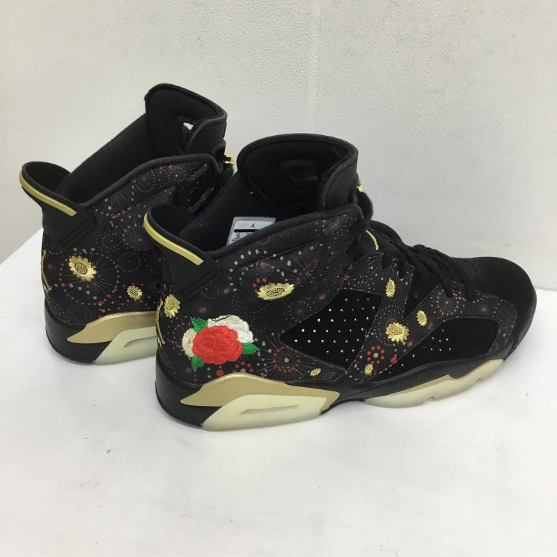 ナイキ NIKE スニーカー スニーカー AIR JORDAN 6 RETRO CHINESE NEW YEAR エアジョーダン6 AA2492-021 28.0cm 刺繍 黒 / ブラック / X 金 / ゴールド /  メンズ USED 古着 中古 10105530