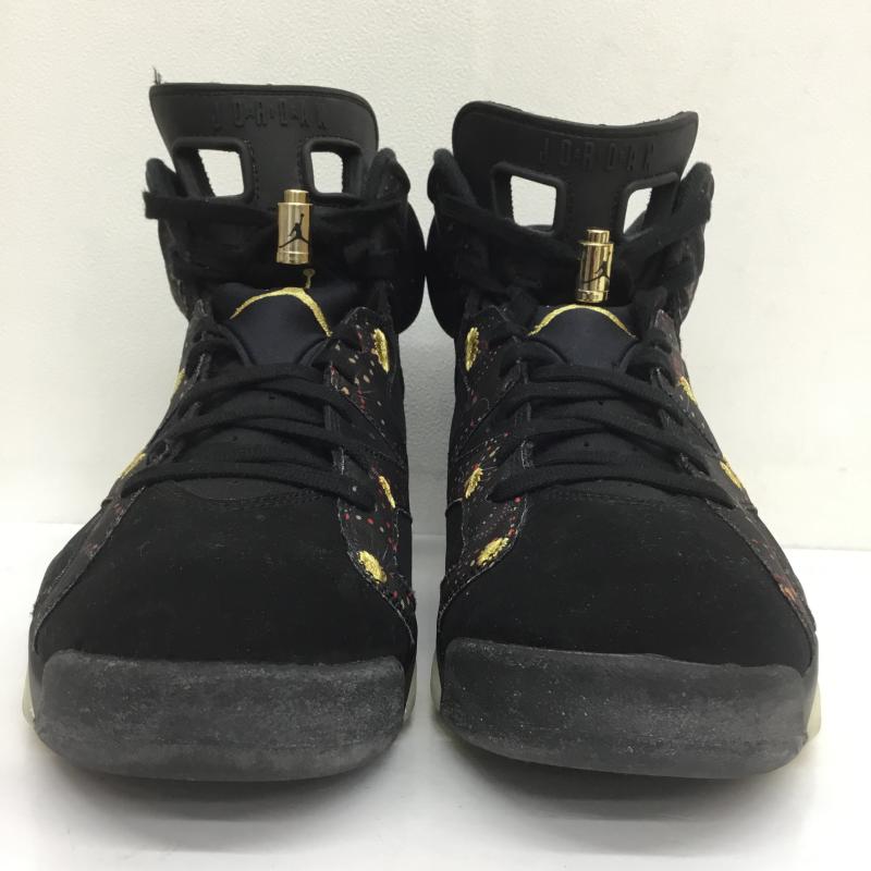 ナイキ NIKE スニーカー スニーカー AIR JORDAN 6 RETRO CHINESE NEW YEAR エアジョーダン6 AA2492-021 28.0cm 刺繍 黒 / ブラック / X 金 / ゴールド /  メンズ USED 古着 中古 10105530