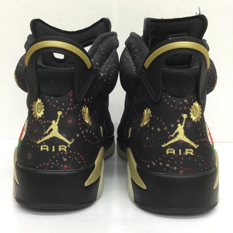 ナイキ NIKE スニーカー スニーカー AIR JORDAN 6 RETRO CHINESE NEW YEAR エアジョーダン6 AA2492-021 28.0cm 刺繍 黒 / ブラック / X 金 / ゴールド /  メンズ USED 古着 中古 10105530