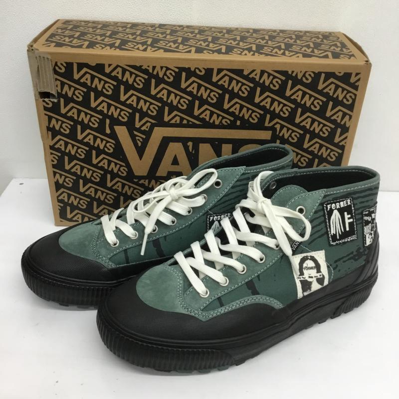 バンズ VANS スニーカー スニーカー FORMER フォーマー DESTRUCT MID MTE-1 VN0A5KQUGRN1 28.5cm ロゴ、文字 X プリント 緑 / グリーン / X 黒 / ブラック /  メンズ USED 古着 中古 10105535
