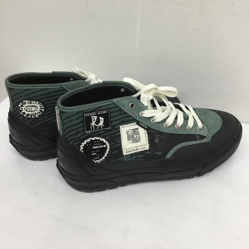 バンズ VANS スニーカー スニーカー FORMER フォーマー DESTRUCT MID MTE-1 VN0A5KQUGRN1 28.5cm ロゴ、文字 X プリント 緑 / グリーン / X 黒 / ブラック /  メンズ USED 古着 中古 10105535