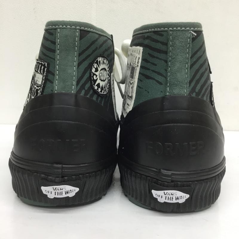 バンズ VANS スニーカー スニーカー FORMER フォーマー DESTRUCT MID MTE-1 VN0A5KQUGRN1 28.5cm ロゴ、文字 X プリント 緑 / グリーン / X 黒 / ブラック /  メンズ USED 古着 中古 10105535