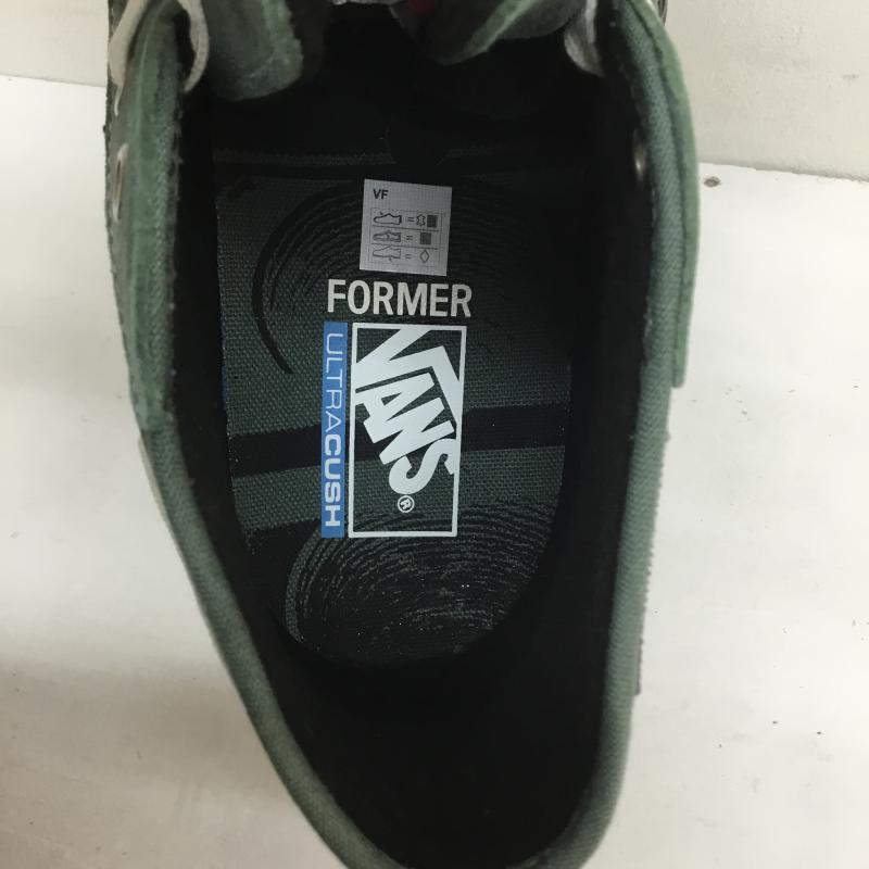 バンズ VANS スニーカー スニーカー FORMER フォーマー DESTRUCT MID MTE-1 VN0A5KQUGRN1 28.5cm ロゴ、文字 X プリント 緑 / グリーン / X 黒 / ブラック /  メンズ USED 古着 中古 10105535